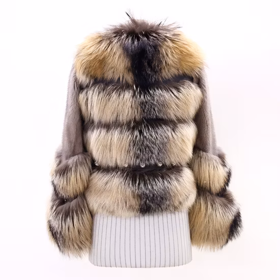 2022 New Foreign Trade Wholesale Imitation Fox Fur Cape Fur Scarf Small Coat