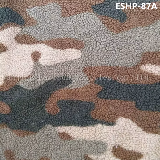 회색 거친 셰르파 인조 모피